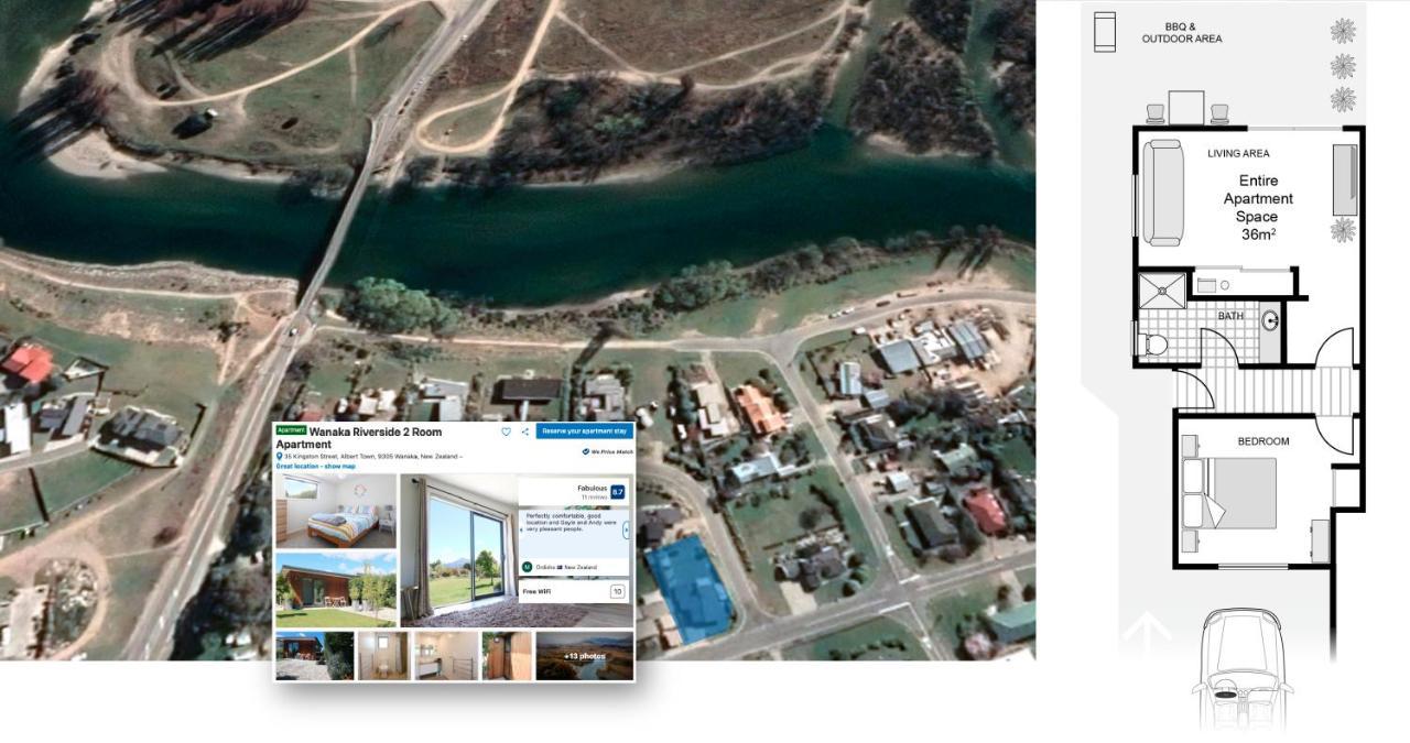 Wanaka Riverside 1 Bedroom Apartment Екстериор снимка
